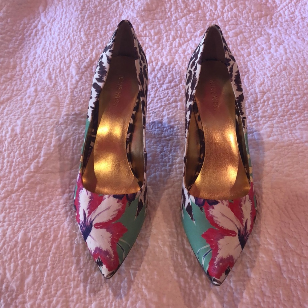 Floral Nine West Heels